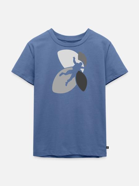 Skydive Base Jumping Freifall - Kinder Premium Bio T-Shirt - Taubenblau