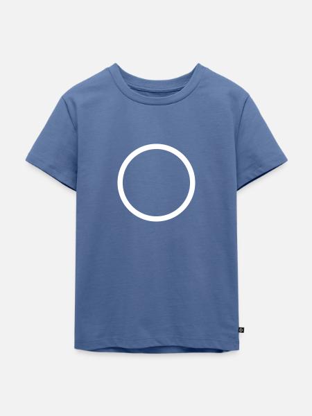 Kreis - Kinder Premium Bio T-Shirt - Taubenblau