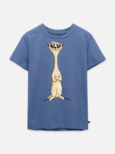 Erdmännchen - Kinder Premium Bio T-Shirt - Taubenblau