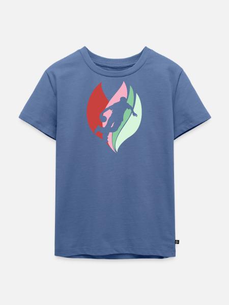 Bowler Strike - Kinder Premium Bio T-Shirt - Taubenblau
