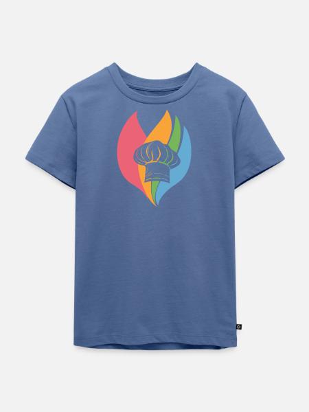 Kochen Hobbykoch - Kinder Premium Bio T-Shirt - Taubenblau