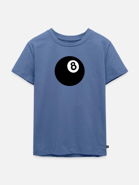 8ball - Kinder Premium Bio T-Shirt - Taubenblau