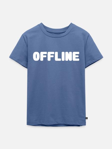 offline - Kinder Premium Bio T-Shirt - Taubenblau