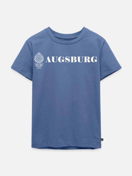 Augsburg - Kinder Premium Bio T-Shirt - Taubenblau