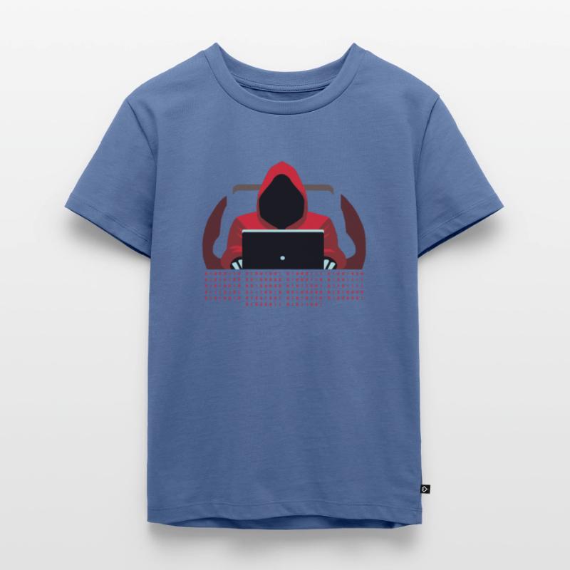 Hacker Binary Code Kids Premium Organic T-Shirt