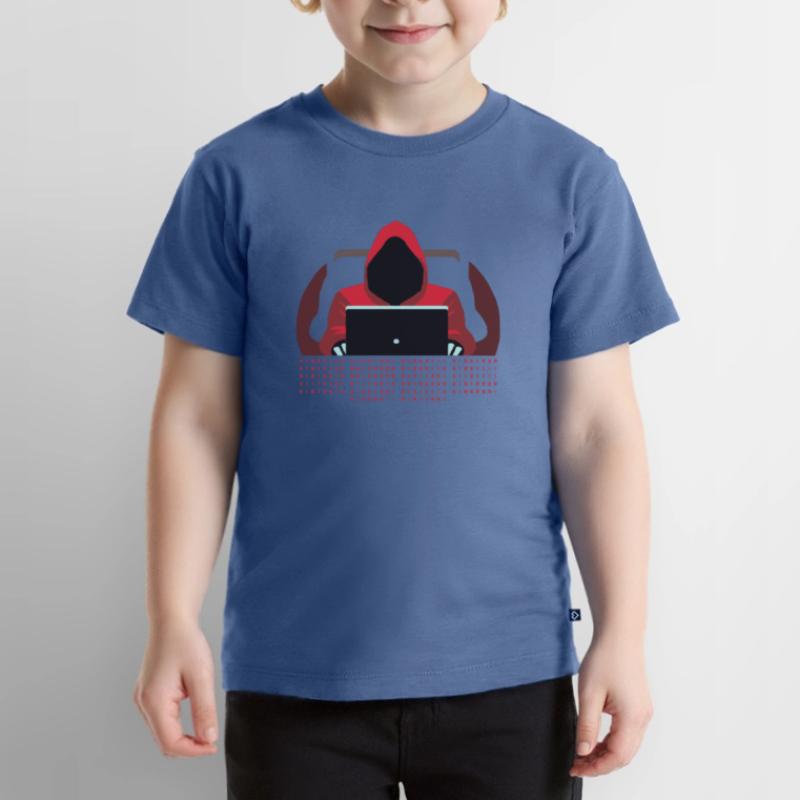 Hacker Binary Code Kids Premium Organic T-Shirt