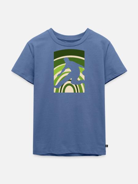Bowling Bowler Strike - Kinder Premium Bio T-Shirt - Taubenblau