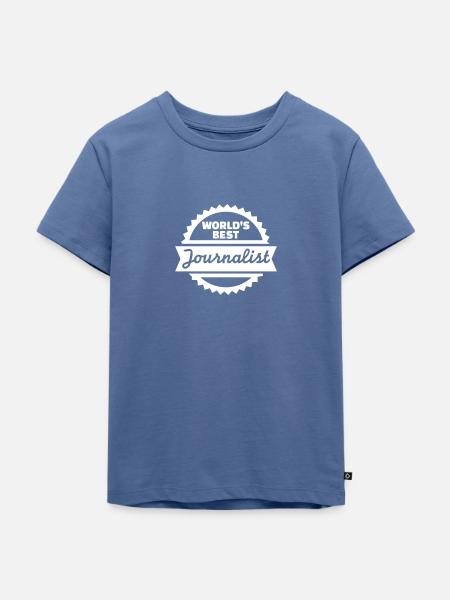 Journalist - Kinder Premium Bio T-Shirt - Taubenblau