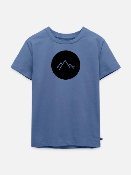 Berge Wandern Mountain - Kinder Premium Bio T-Shirt - Taubenblau