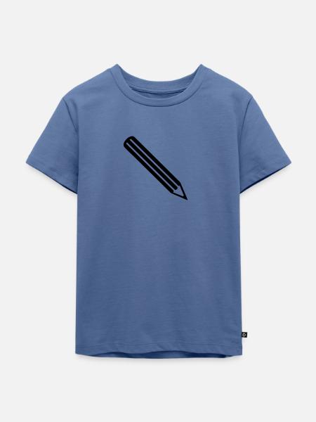 Stift - Kinder Premium Bio T-Shirt - Taubenblau