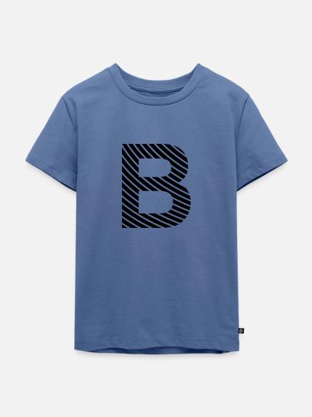 B - Kinder Premium Bio T-Shirt - Taubenblau