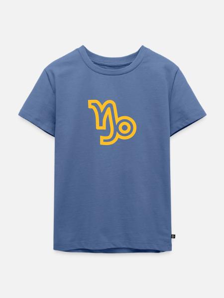 Steinbock - Kinder Premium Bio T-Shirt - Taubenblau