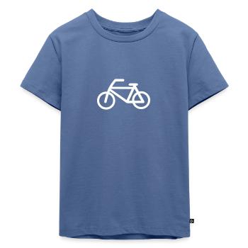 fahrrad 2 - Kinder Premium Bio T-Shirt - Taubenblau - Vorne - Mikhail (115cm)