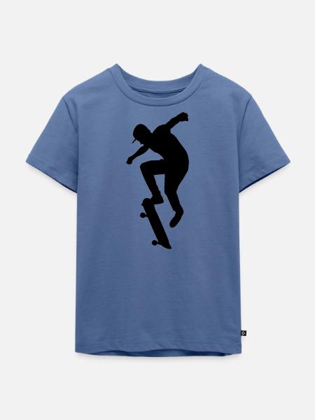 skater - Kinder Premium Bio T-Shirt - Taubenblau