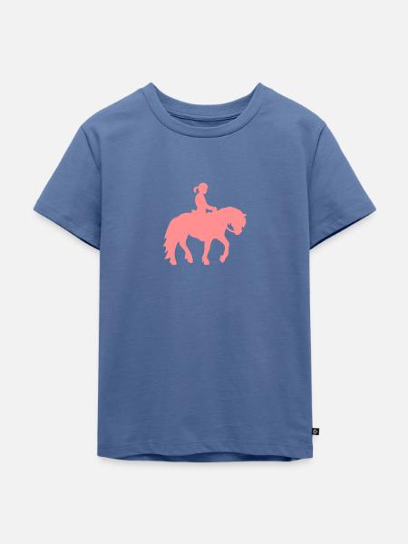 Ponyreiten Mädchen - Kinder Premium Bio T-Shirt -