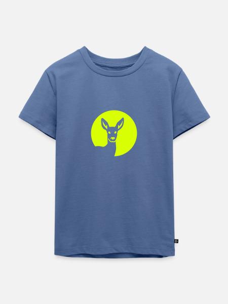 Reh - Kinder Premium Bio T-Shirt - Taubenblau