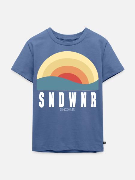 Sundowner - SNDWNR - Kinder Premium Bio T-Shirt - Taubenblau