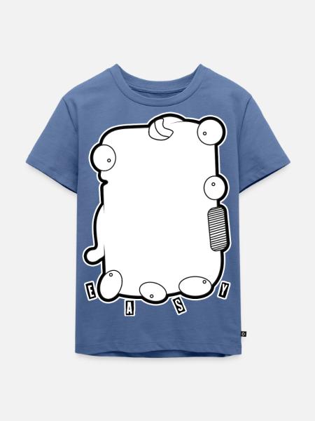 Sechs-Augen-Prinzip - Kinder Premium Bio T-Shirt - Taubenblau