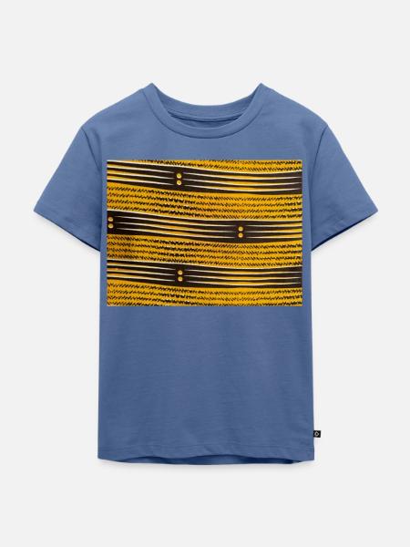 LINE-WACHS - Kinder Premium Bio T-Shirt - Taubenblau