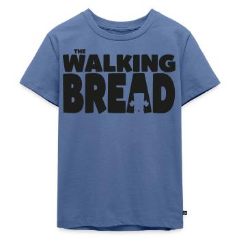 Bernd Das Brot The Walking Bread In Schwarz - Kinder Premium Bio T-Shirt - Taubenblau - Vorne - Mikhail (115cm)