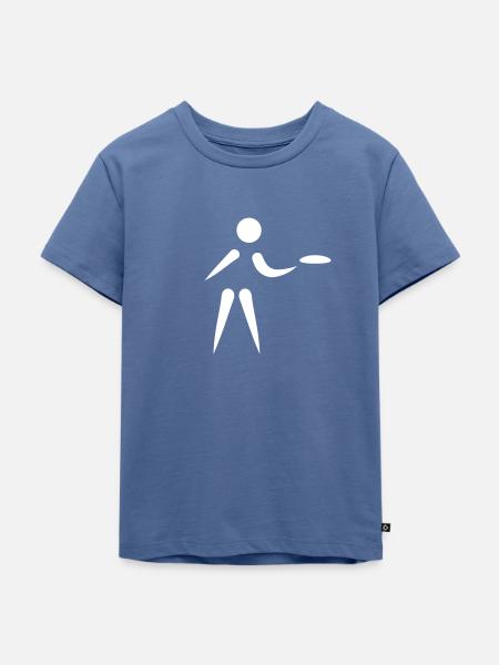 Discgolf - Kinder Premium Bio T-Shirt - Taubenblau