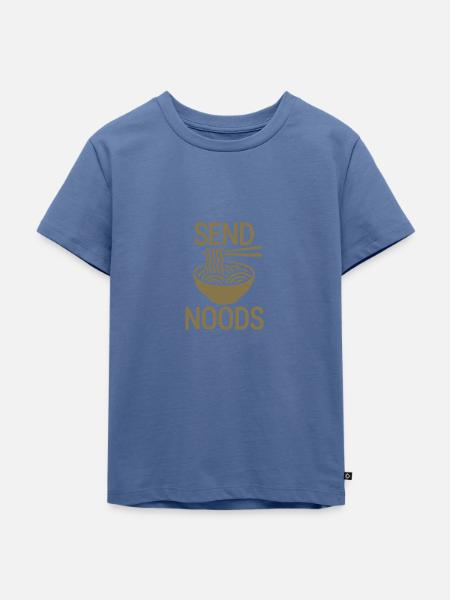 Send noods - Kinder Premium Bio T-Shirt - Taubenblau