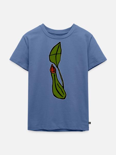 Fleischfressende Pflanze - Kinder Premium Bio T-Shirt - Taubenblau