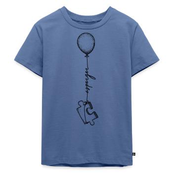 Asperger symbol - Kinder Premium Bio T-Shirt - Taubenblau - Vorne - Mikhail (115cm)