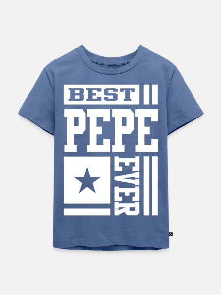 Bestes Pepe - Kinder Premium Bio T-Shirt - Taubenblau