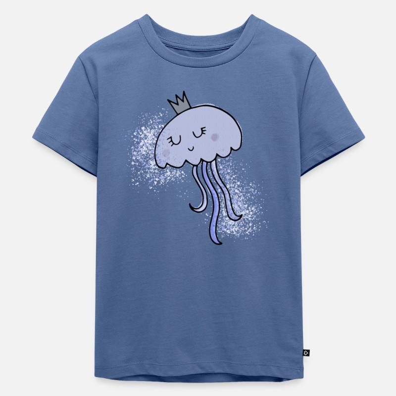 Méduse Kidz - T-shirt Premium bio Enfant - bleu pigeon