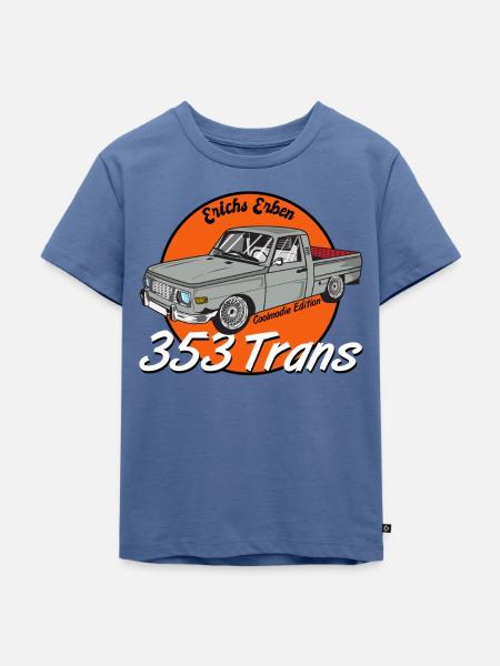 353 trans - Kinder Premium Bio T-Shirt - Taubenblau