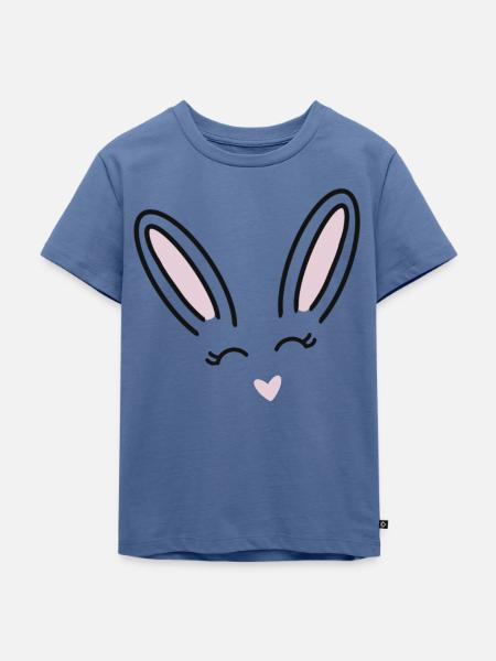 Süßes Häschen - Kinder Premium Bio T-Shirt - Taubenblau