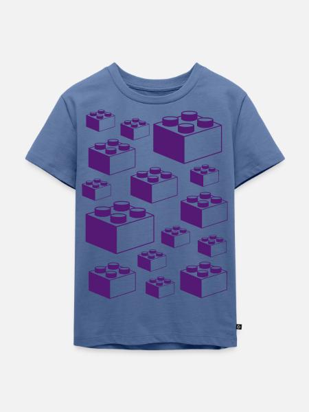Bricklover Bausteine-Liebhaber - Kinder Premium Bio T-Shirt - Taubenblau