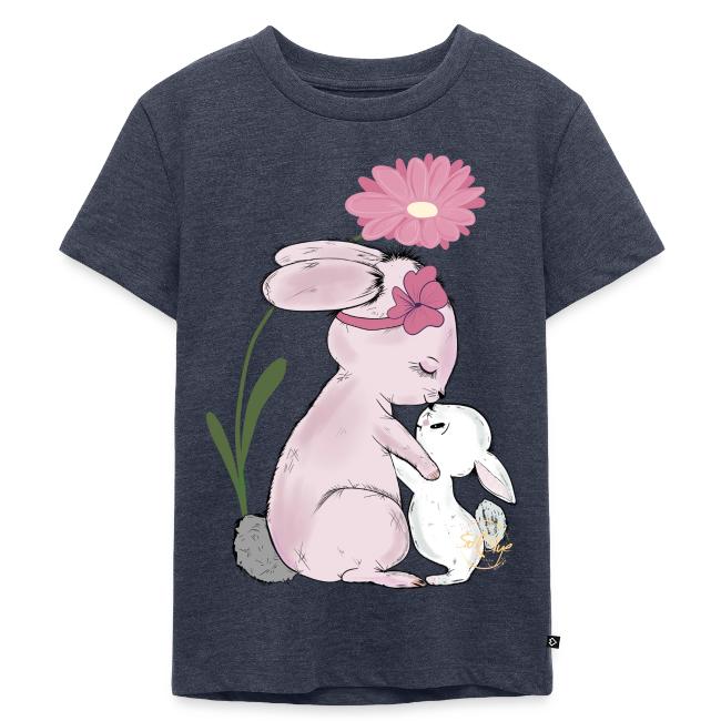 Süßes Hasendesign Mutter mit Kind