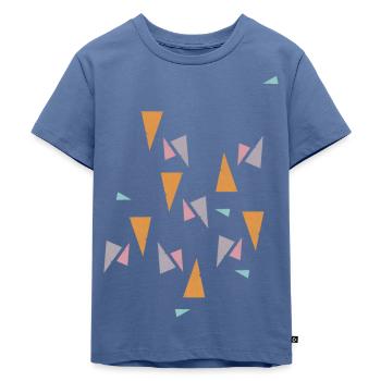 Pattern Mint - Kinder Premium Bio T-Shirt - Taubenblau - Vorne - Mikhail (115cm)