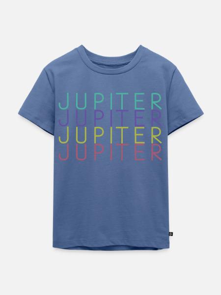 Jupiter Planet - Kinder Premium Bio T-Shirt - Taubenblau