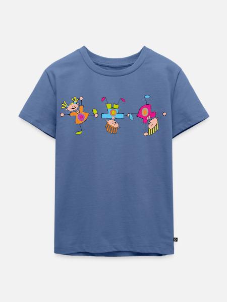 Hopsa! - Kinder Premium Bio T-Shirt - Taubenblau