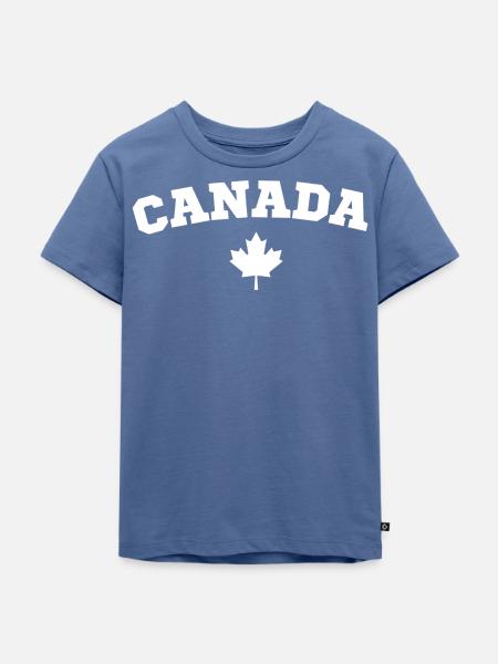 Kanada - Kinder Premium Bio T-Shirt - Taubenblau