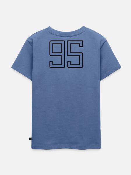 Nummer 95 (Universitätsstil) - Kinder Premium Bio T-Shirt - Taubenblau