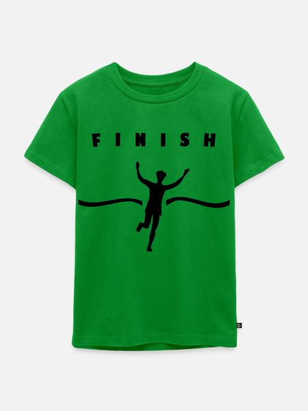 Läufer Sieger - Kinder Premium Bio T-Shirt - Grün