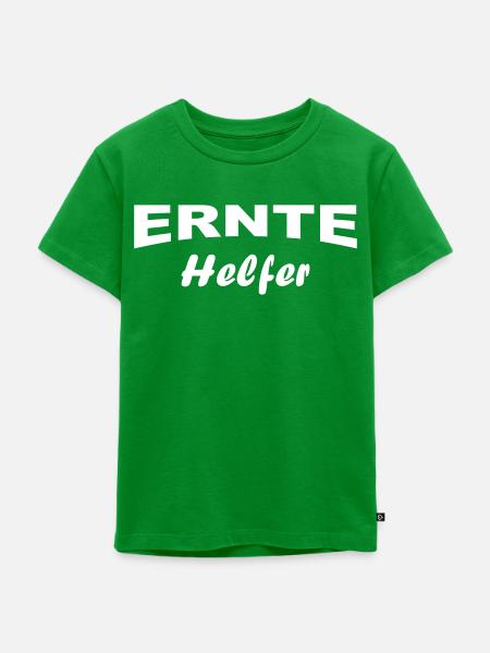 Erntehelfer - Kinder Premium Bio T-Shirt - Grün