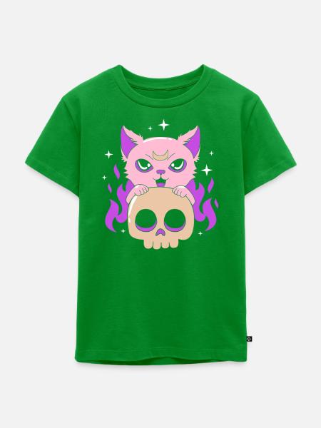 Pastell Gothic - Kinder Premium Bio T-Shirt - Grün
