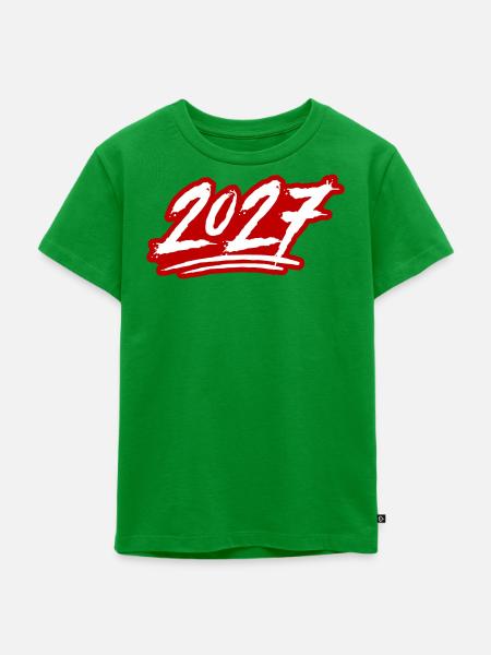 2027 Jahreszahl - Kinder Premium Bio T-Shirt - Grün