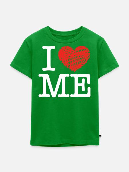 Ich liebe mich - Kinder Premium Bio T-Shirt - Grün