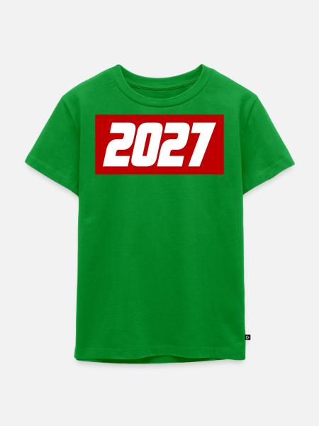 2027 Jahr - Kinder Premium Bio T-Shirt - Grün