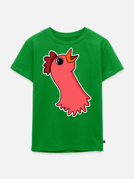 Huhn Kopf - Kinder Premium Bio T-Shirt - Grün