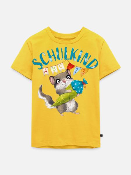 Der Kleine Siebenschläfer Schulkind - Kinder Premium Bio T-Shirt - Sonnengelb