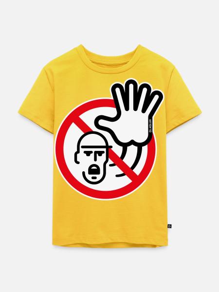 Warnzeichen / Warnung / Verbot (Symbol / 3C) - Kinder Premium Bio T-Shirt - Sonnengelb