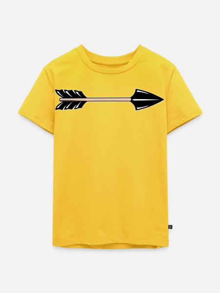 Pfeil - Kinder Premium Bio T-Shirt - Sonnengelb