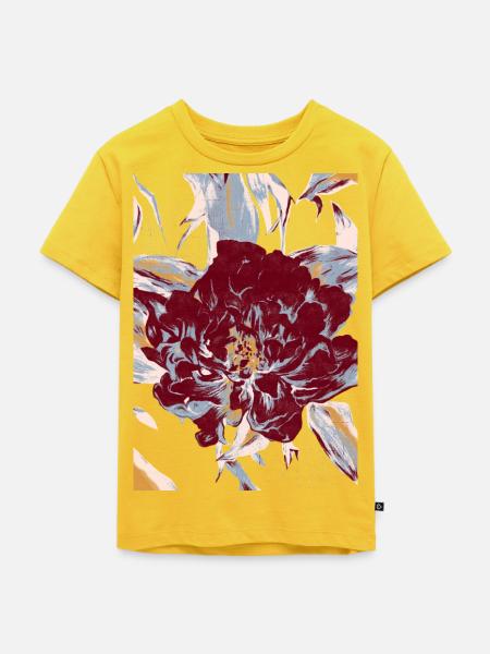 ROTE PFINGSTROSE - Kinder Premium Bio T-Shirt - Sonnengelb